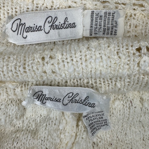 MARISA CHRISTINA VINTAGE V-neck henley sweater With Same Brand Skirt.  #181 - Picture 9 of 12